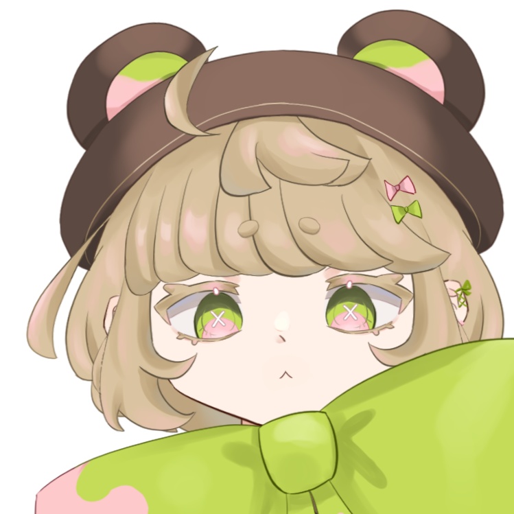 V体　テディベアモチーフの女の子
