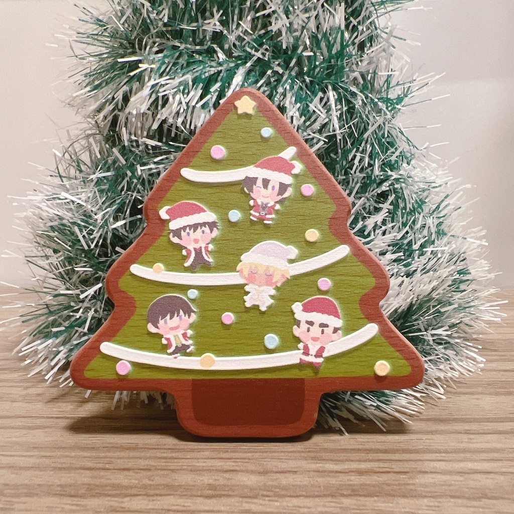 サンタクッキー 木製エンボスマグネット