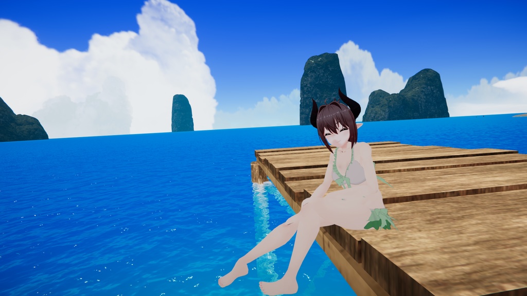 フリル付き水着【レナ・カクテル用】