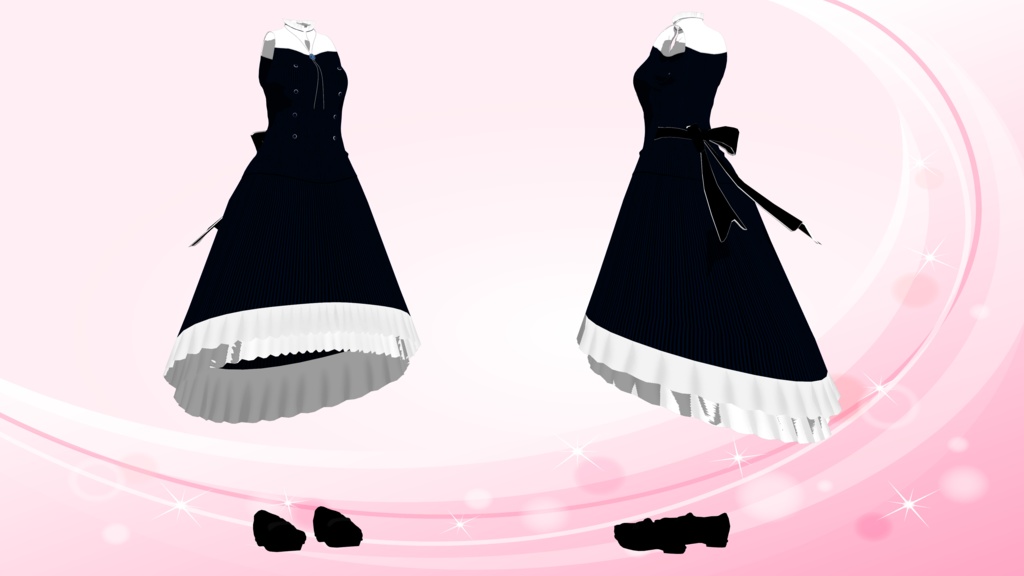 ショートワンピース【ニャスカ用】【2019cloth使用】