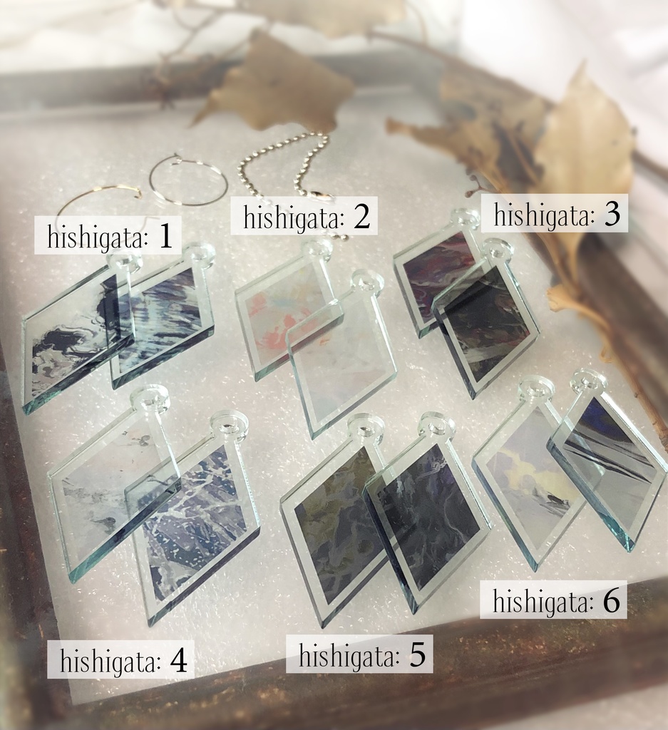 <完売>菱形◆アクセサリー(アクリル製)