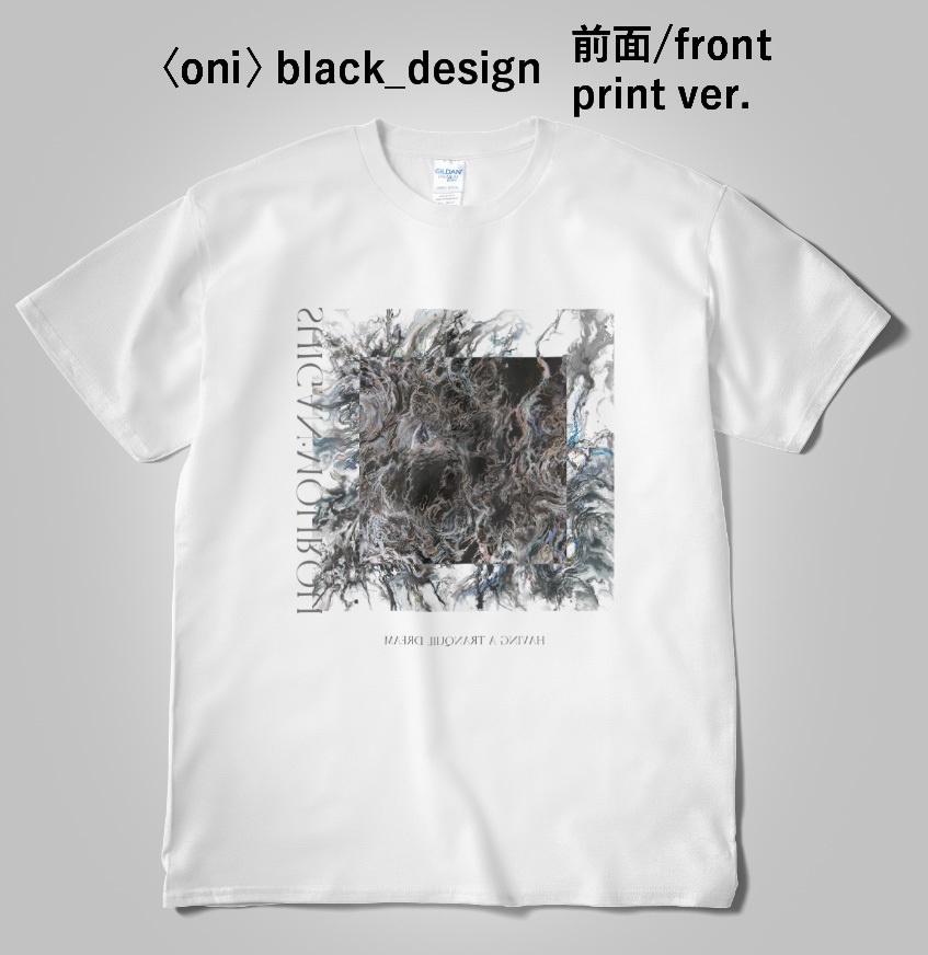 Tシャツ〈oni〉black_design