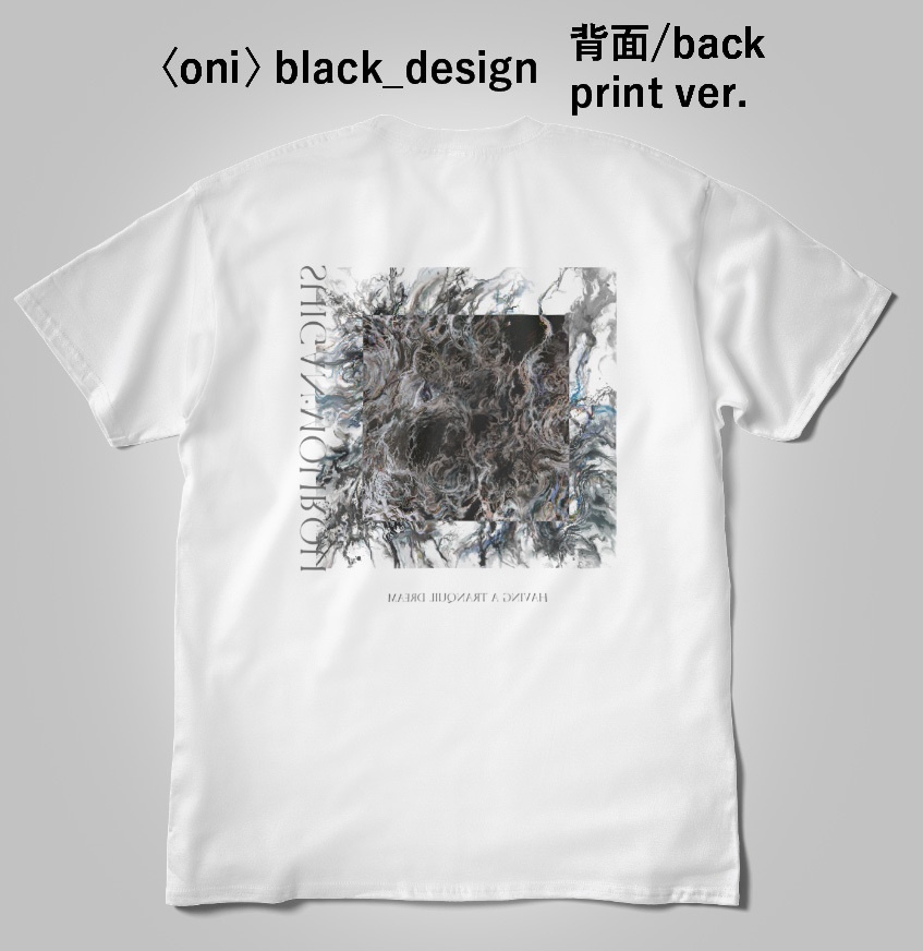 Tシャツ〈oni〉black_design