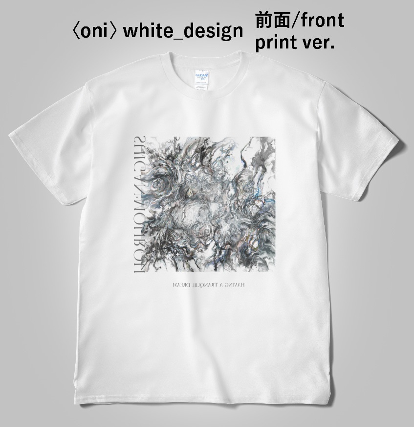 Tシャツ〈oni〉white_design