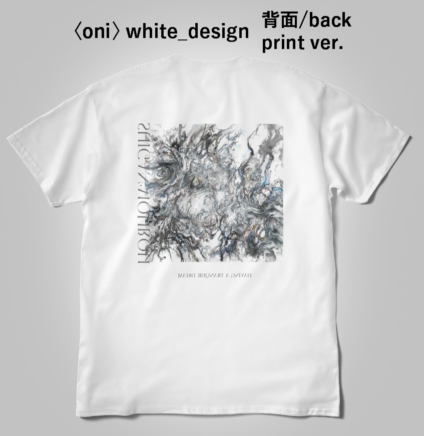 Tシャツ〈oni〉white_design