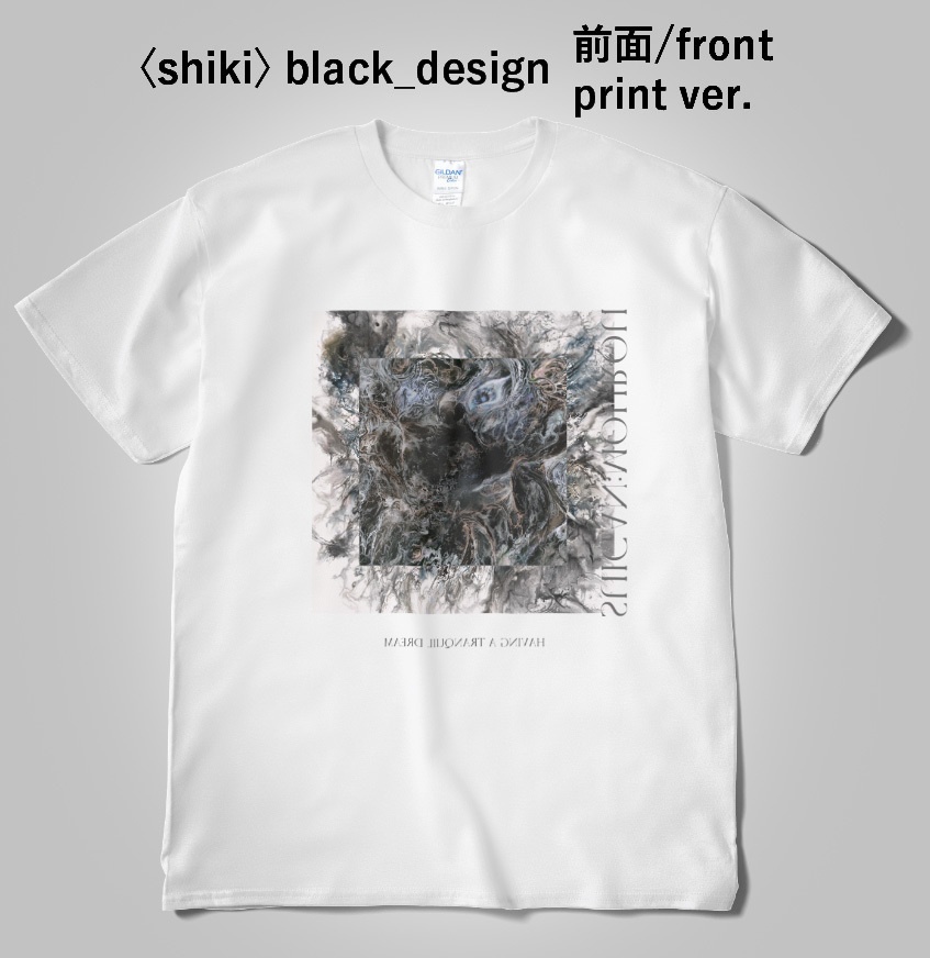 Tシャツ〈shiki〉black_design