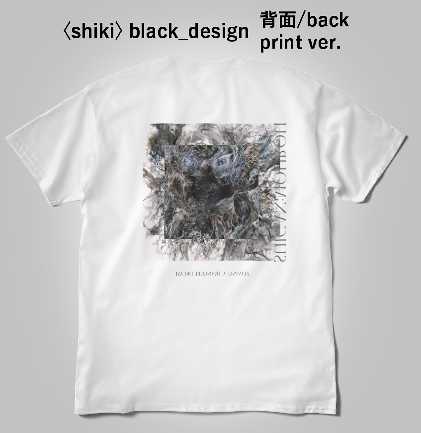 Tシャツ〈shiki〉black_design