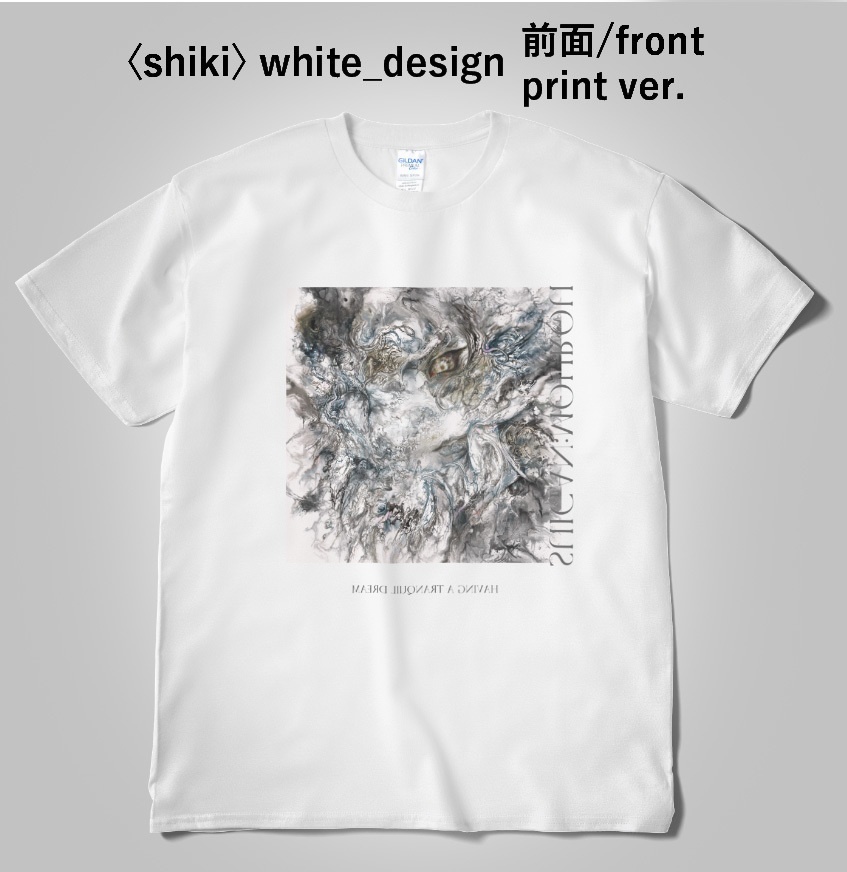 Tシャツ〈shiki〉white_design