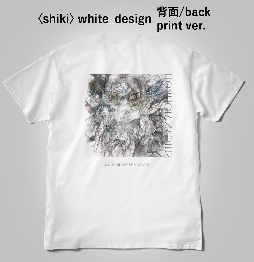 Tシャツ〈shiki〉white_design