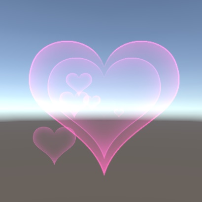 【VRChat想定】ハートエフェクト
