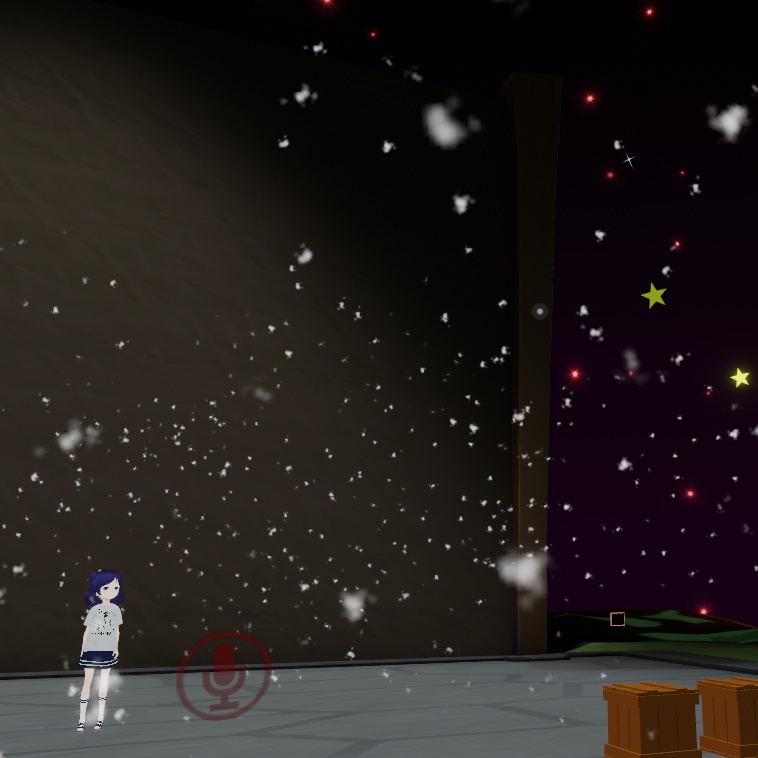 【VRChat想定】雪空間エフェクト