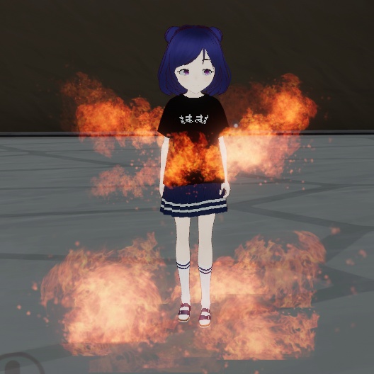 【VRChat想定】炎オーラエフェクト