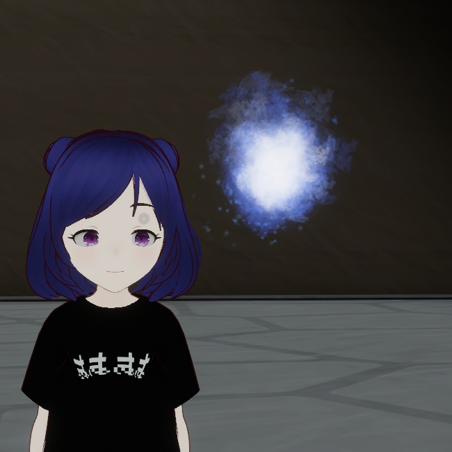 【VRChat想定】火の玉エフェクト(光源あり・なし2種類内包)