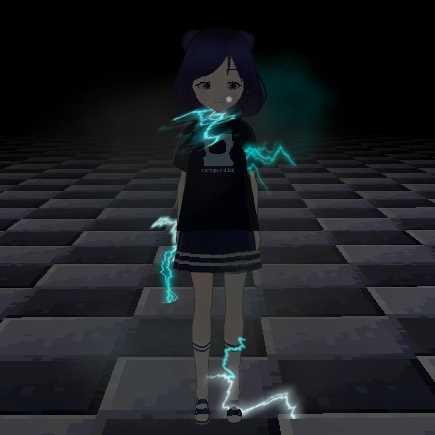 【VRChat想定】雷オーラエフェクト