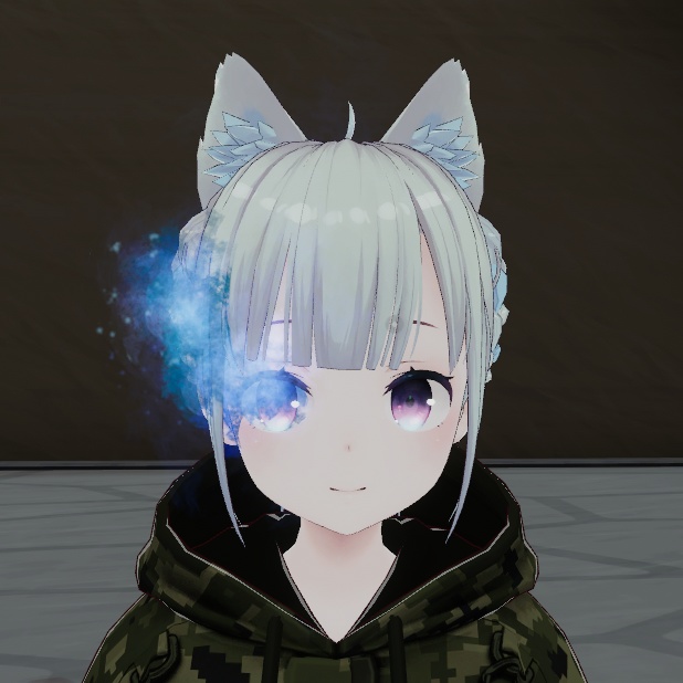 【VRChat想定】目から炎(左右版あり)エフェクト