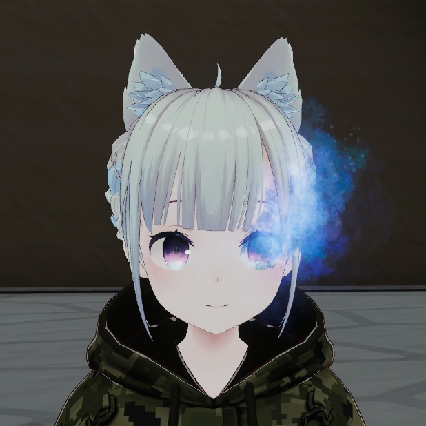 【VRChat想定】目から炎(左右版あり)エフェクト