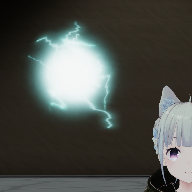 【VRChat想定】サンダーボールエフェクト