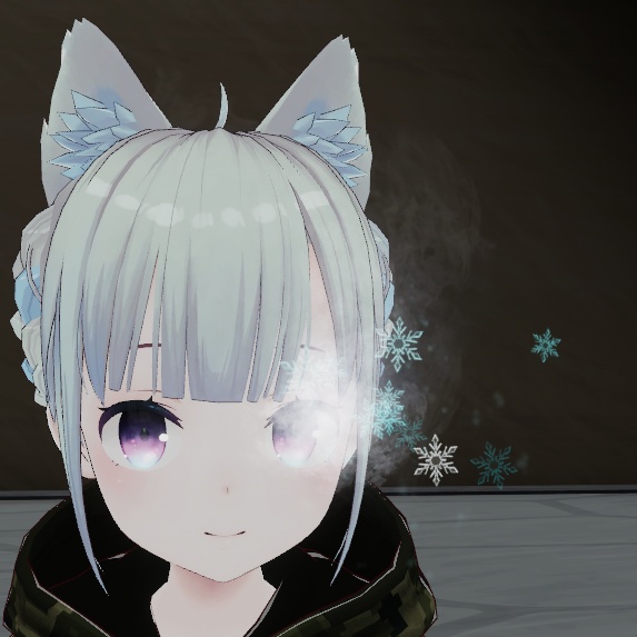 【VRChat想定】目から冷気(左右版あり)エフェクト
