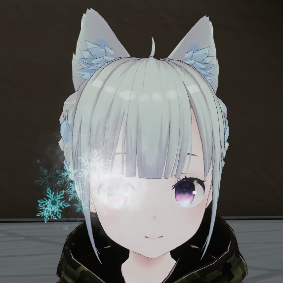 【VRChat想定】目から冷気(左右版あり)エフェクト
