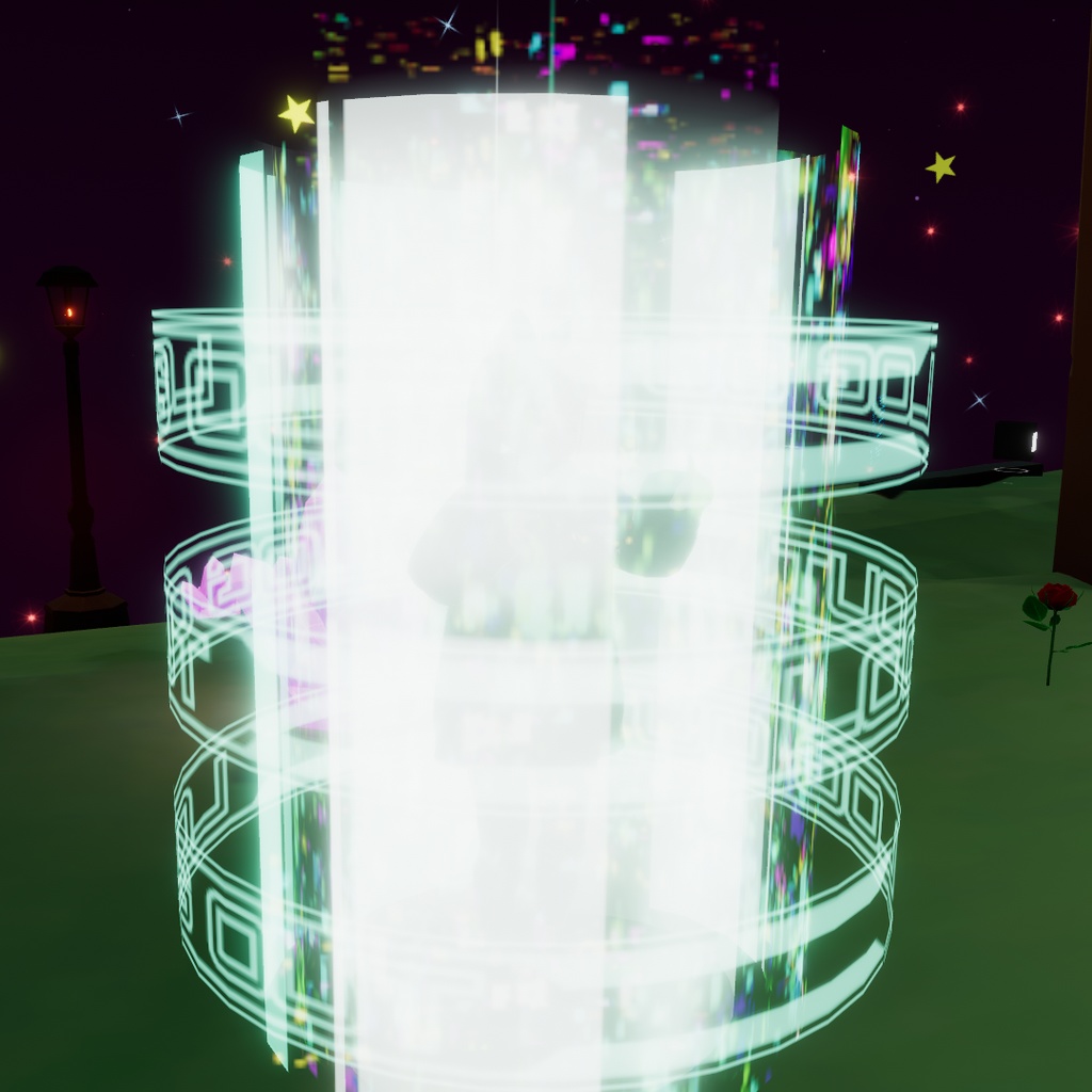 【VRChat想定】ログアウト用デジタルエフェクト