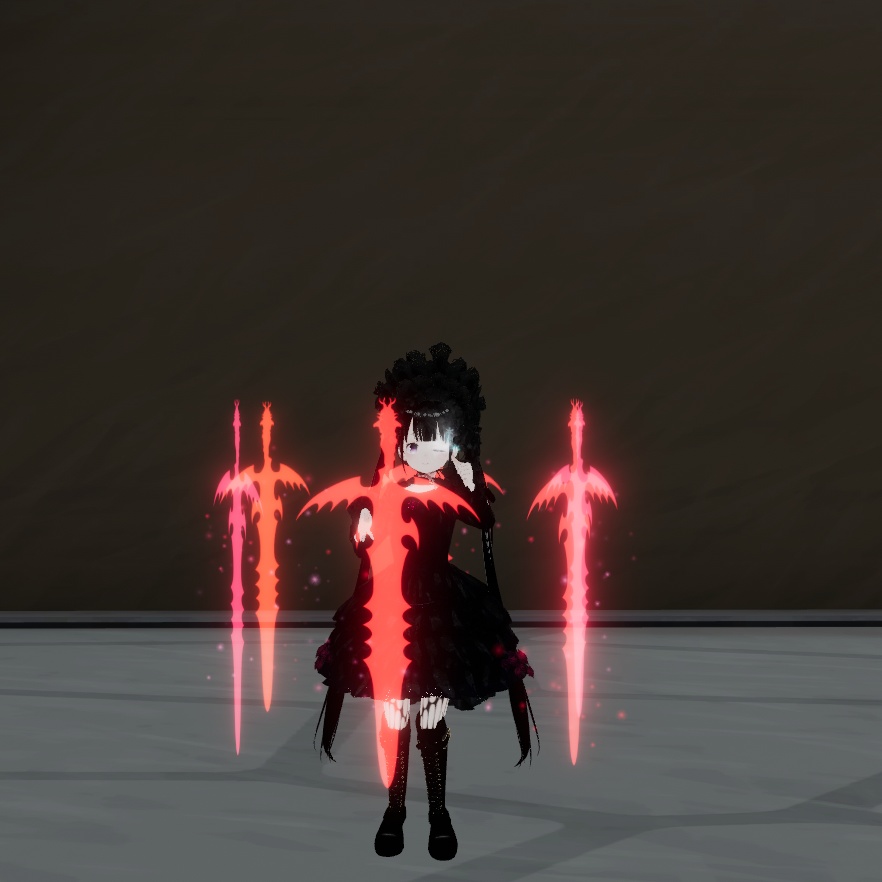 【VRChat想定】剣が舞うエフェクト