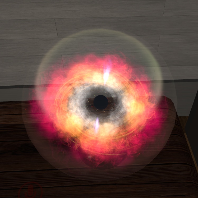 【VRChat想定】ブラックホールオブジェクト(ワールド設置用インテリアオブジェクト)