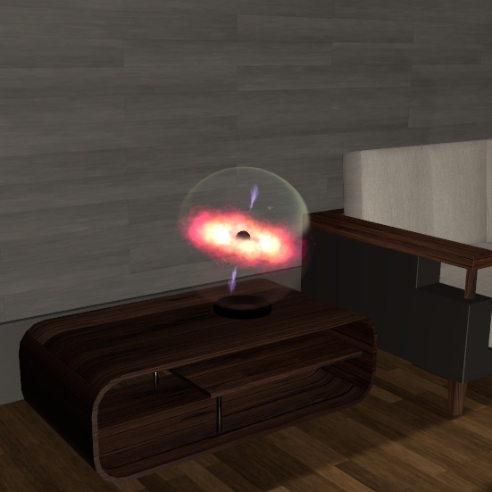 【VRChat想定】ブラックホールオブジェクト(ワールド設置用インテリアオブジェクト)