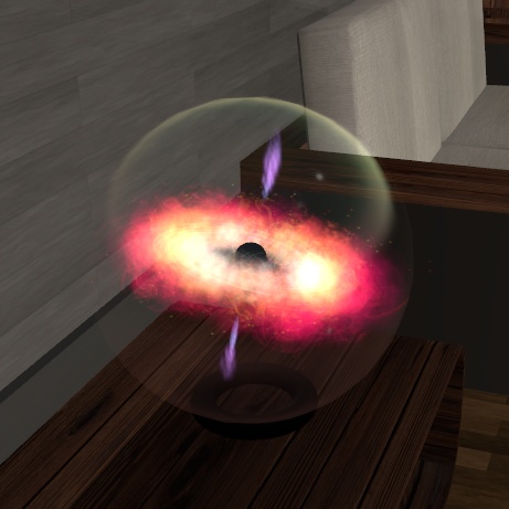 【VRChat想定】ブラックホールオブジェクト(ワールド設置用インテリアオブジェクト)