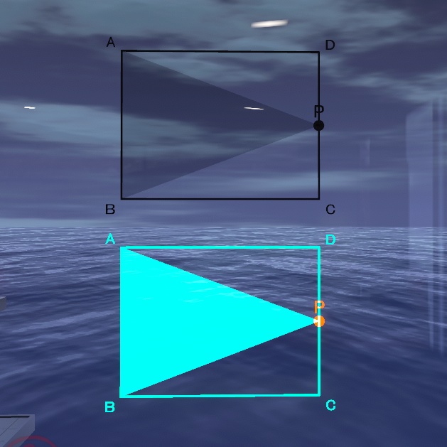 【VRChat想定】永遠に動き続ける点P壁掛けオブジェクト(黒版発光版セット)