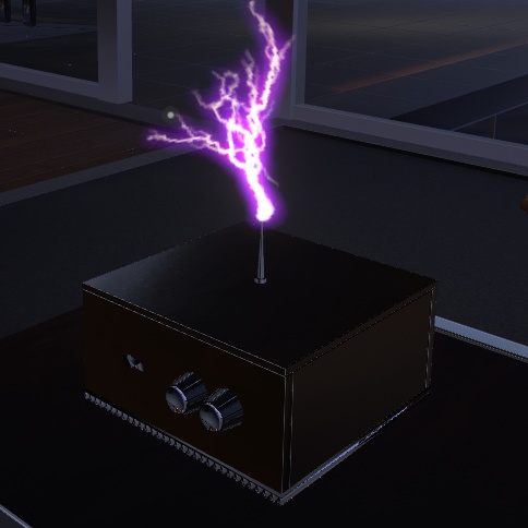 【VRChat想定】テスラコイル(ワールド設置用インテリアオブジェクト)