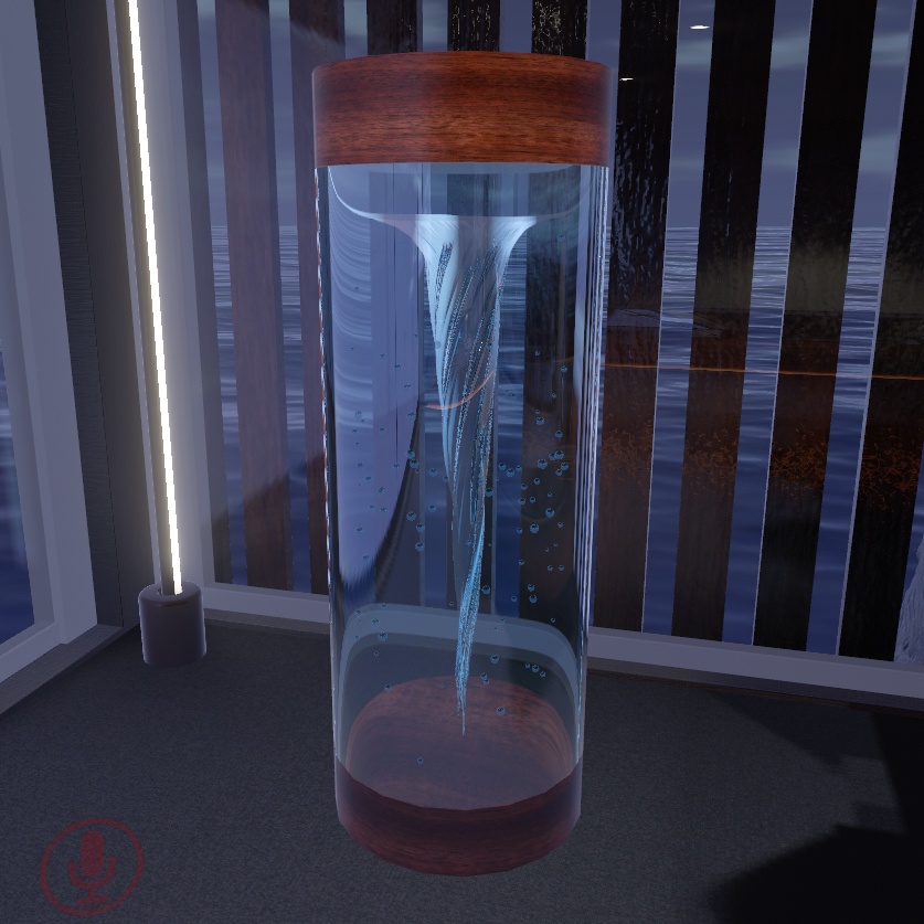 【VRChat想定】渦巻き水槽(ワールド設置用インテリアオブジェクト)