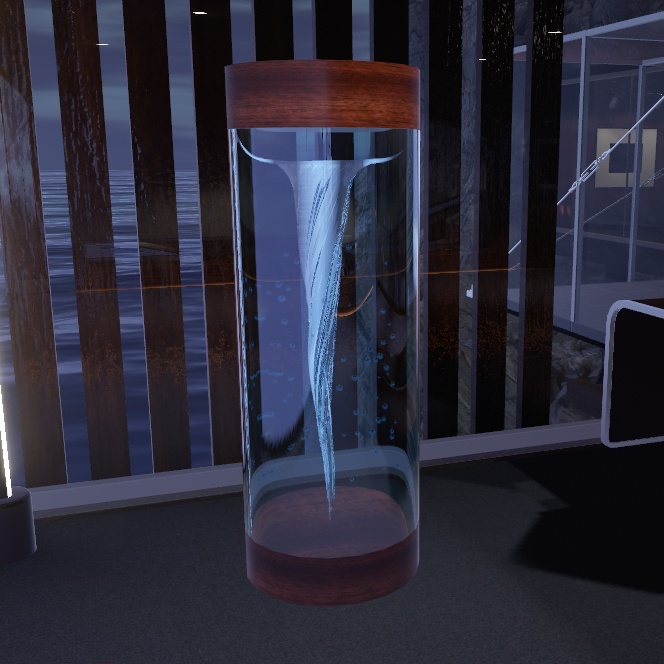 【VRChat想定】渦巻き水槽(ワールド設置用インテリアオブジェクト)