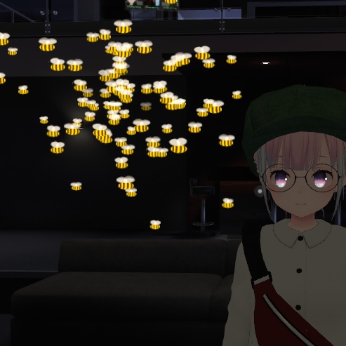 【VRChat想定】蜂の群れエフェクト