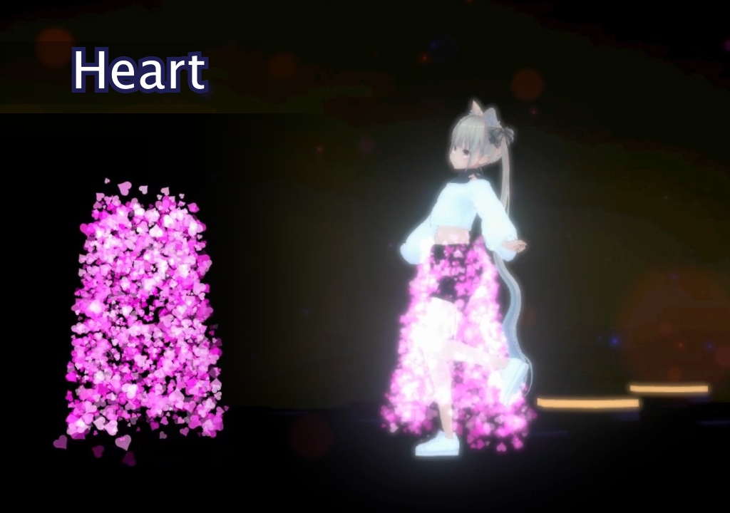 【VRChat想定】パーティクルスカート ロング(Particle Skirt)