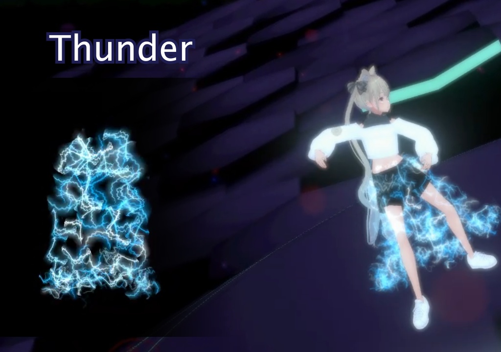 【VRChat想定】パーティクルスカート ロング(Particle Skirt)