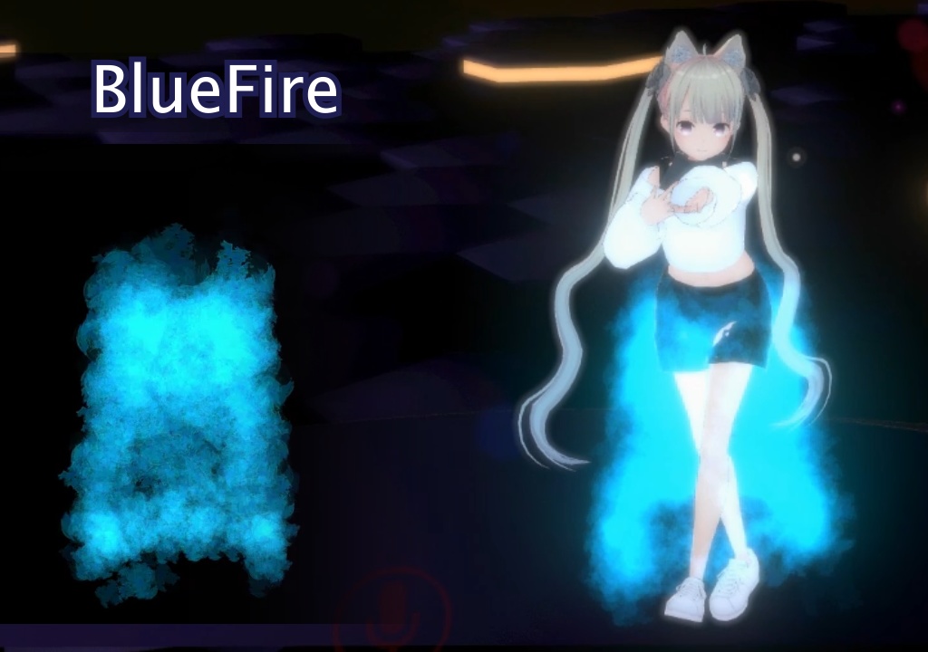 【VRChat想定】パーティクルスカート ロング(Particle Skirt)
