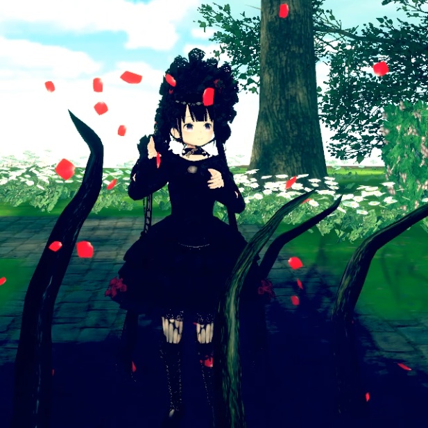 【VRChat想定】地面からツタ&ログアウトエフェクトセット