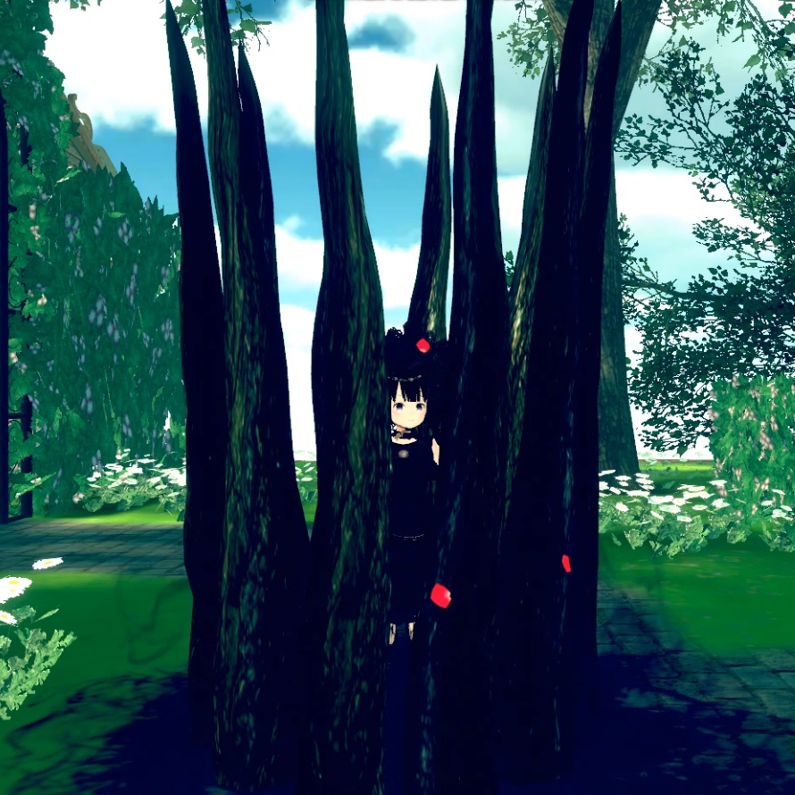 【VRChat想定】地面からツタ&ログアウトエフェクトセット
