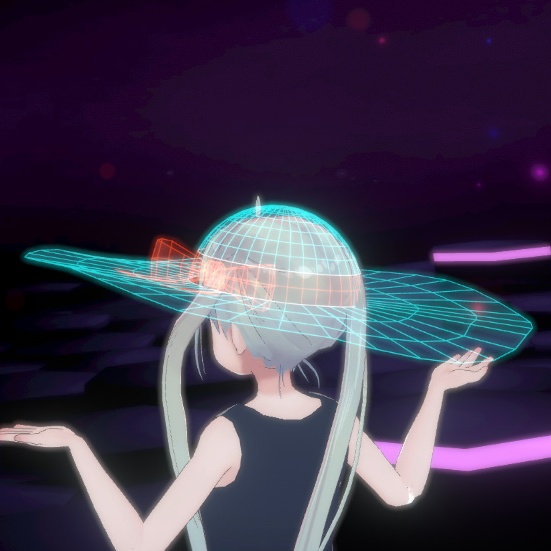 【PB対応】デジタル麦わら帽子(色変更可能)