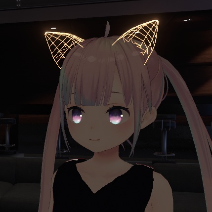 【VRChat想定】デジタルけもみみ3点セット(うさ耳・垂れうさ耳・ねこ耳)