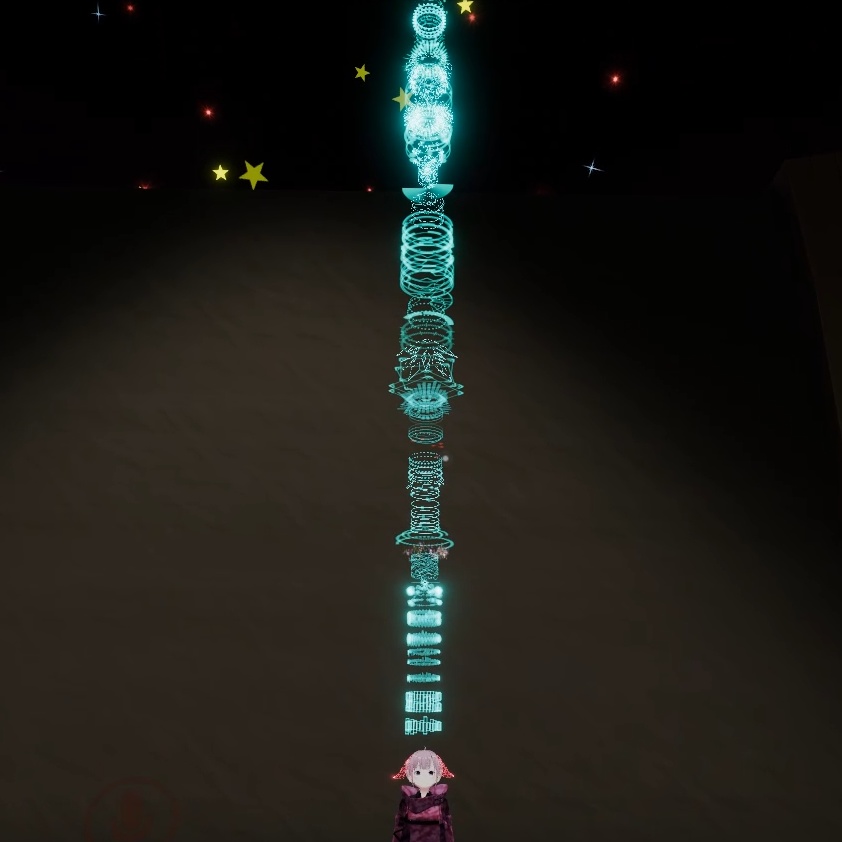 【VRChat想定】デジタル天使の輪&HUDメーカー(Digital Halo HUD Maker)