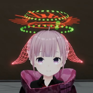 【VRChat想定】デジタル天使の輪&HUDメーカー(Digital Halo HUD Maker)