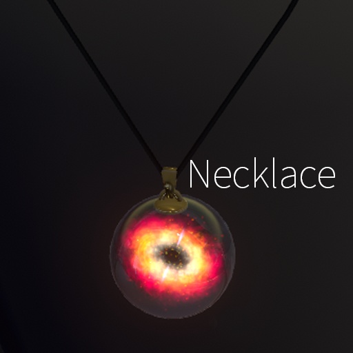 【VRC想定】ブラックホールアクセサリ【イヤリング・ネックレス】