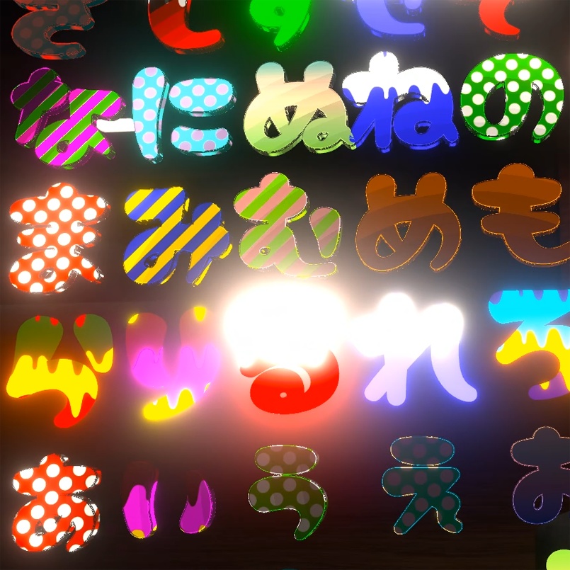 【VRC想定】テキストバッジ