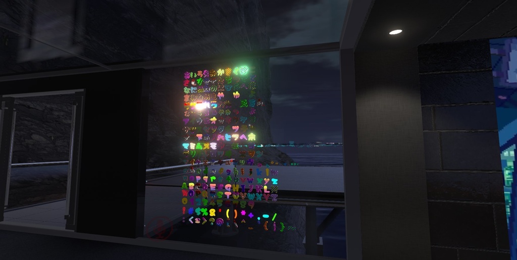 【VRC想定】テキストバッジ