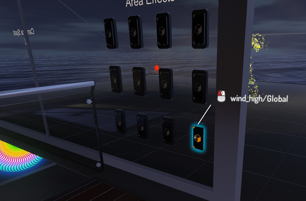 【VRC想定】風範囲エフェクト(強さ3段階セット)