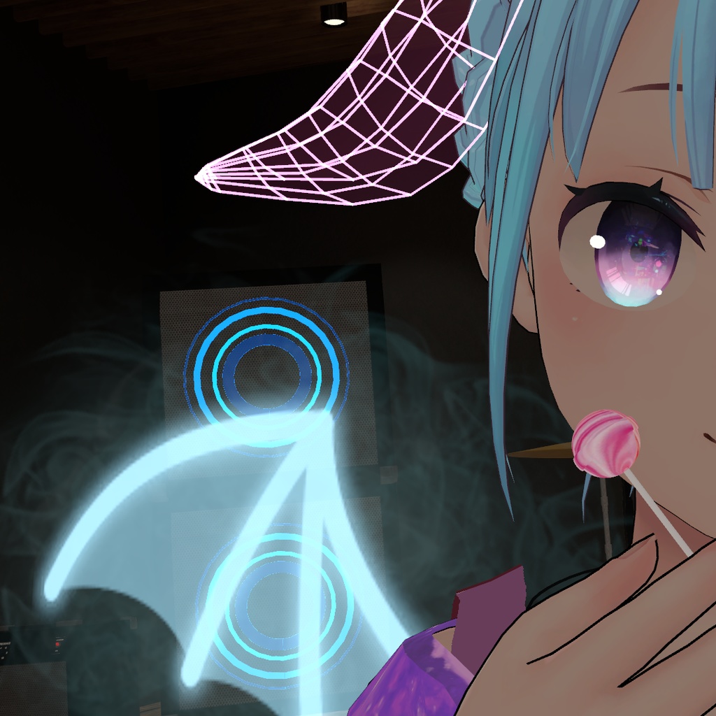 【VRC想定】コウモリの羽(9色セット)