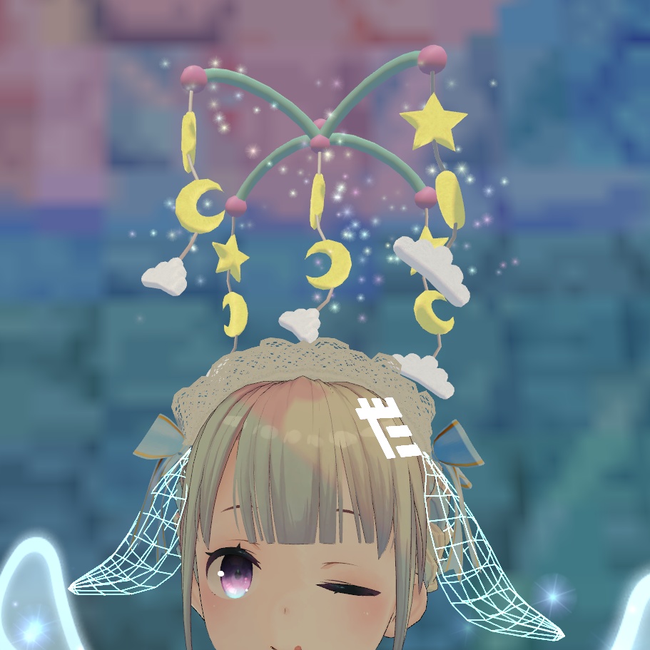 【VRC想定】ベッドメリー天使の輪