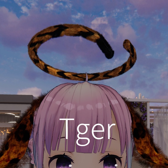 【VRC想定】アニマルテイル天使の輪(全10種類)Animal Tail HALO