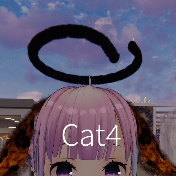 【VRC想定】アニマルテイル天使の輪(全10種類)Animal Tail HALO